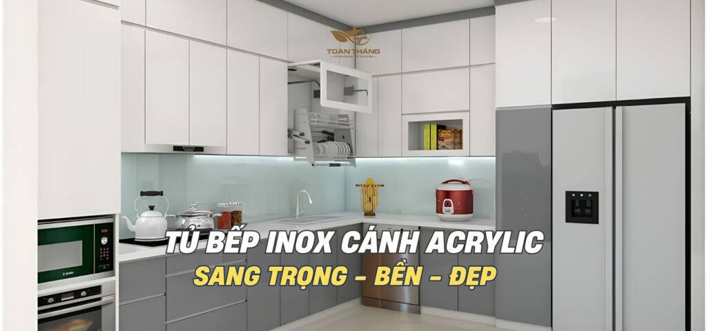 tủ bếp inox cánh acrylic anh thuận cầu diễn hà nội