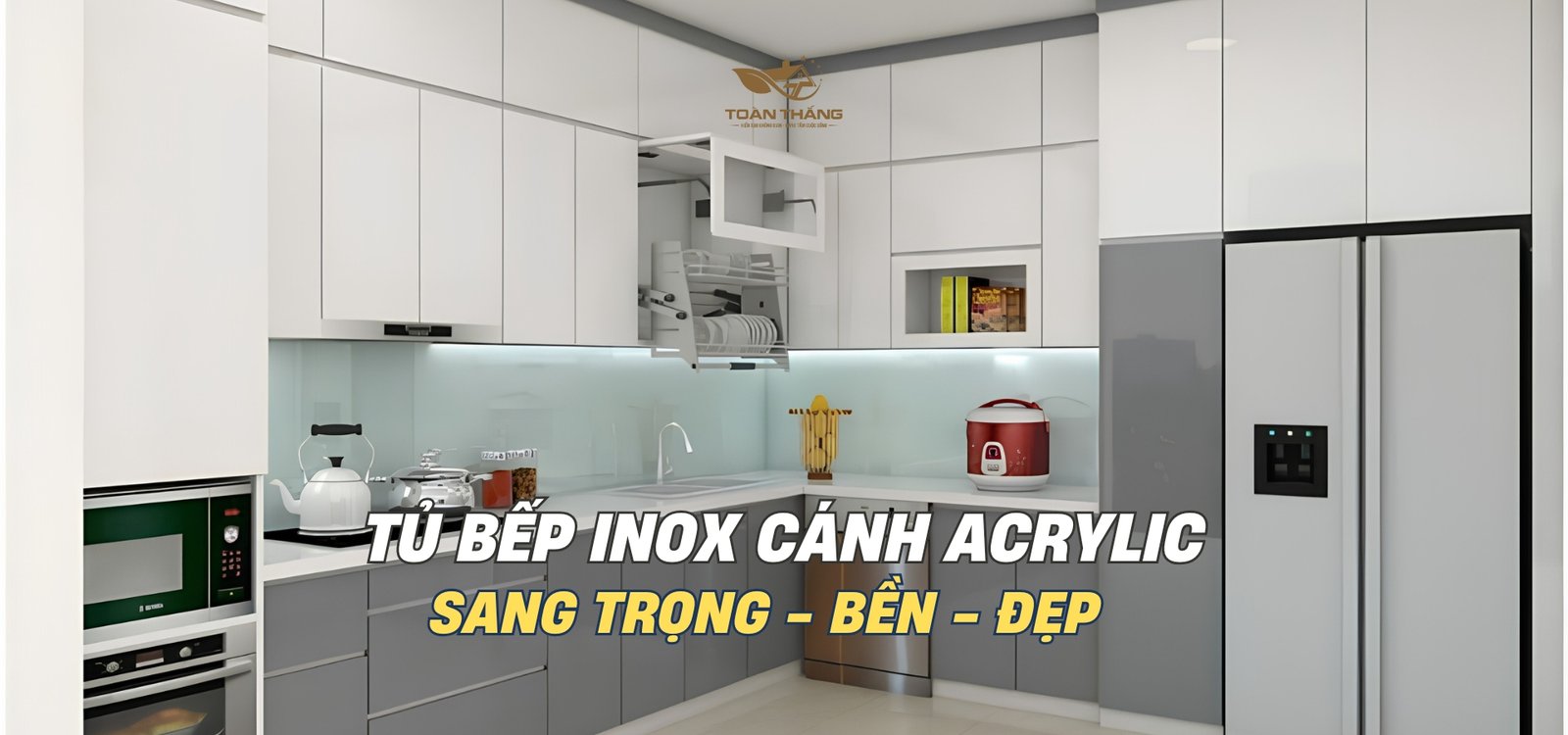 tủ bếp inox cánh acrylic anh thuận cầu diễn hà nội