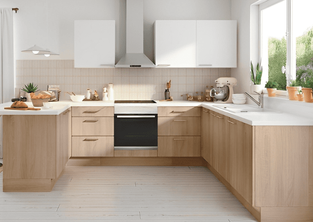 Tủ bếp nhựa cánh laminate