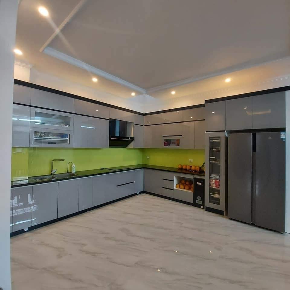 tủ bếp nhựa cánh acrylic