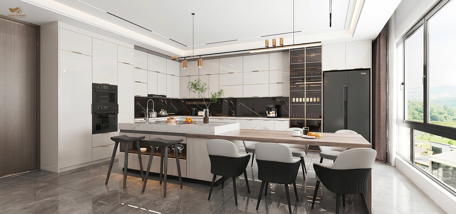 Thiết kế nội thất tủ bếp